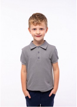 Vidoli сіра футболка з коміром для хлопчика В-21381S